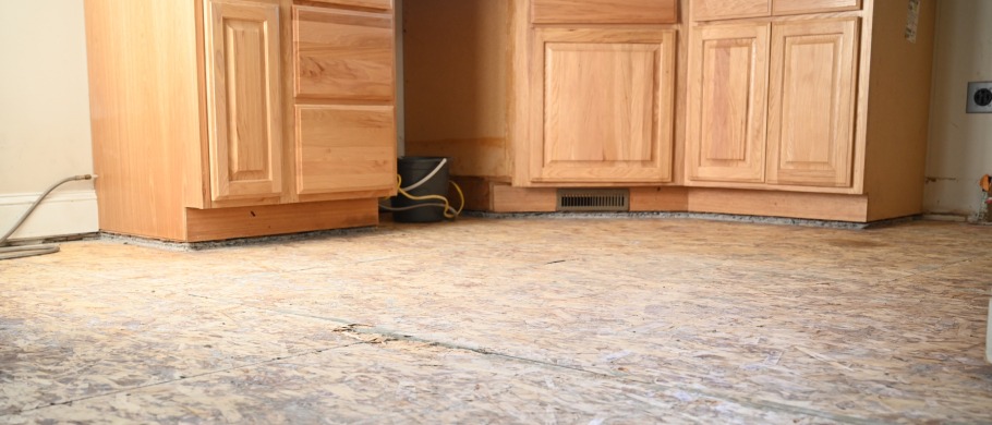 Flooring Removal in a Kitchen